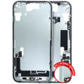 Mid-Frame Housing W/ Charging Port Flex & Small Parts For iPhone 15 (EU / Global Version) (Used OEM Pull: Grade C) (Green)