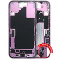 Mid-Frame Housing W/ Charging Port Flex & Small Parts For iPhone 16 (EU / Global Version) (Used OEM Pull: Grade C) (Pink)