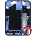 Mid-Frame Housing W/ Charging Port Flex & Small Parts For iPhone 16 Plus (EU / Global Version) (Used OEM Pull: Grade B) (Ultramarine)