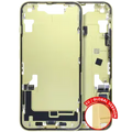 Mid-Frame Housing W/ Charging Port Flex & Small Parts For iPhone 14 (EU / Global Version) (Used OEM Pull: Grade C) (Yellow)