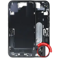 Mid-Frame Housing W/ Charging Port Flex & Small Parts For iPhone 16 (EU / Global Version) (Used OEM Pull: Grade B) (Black)