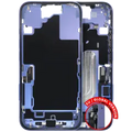 Mid-Frame Housing W/ Charging Port Flex & Small Parts For iPhone 16 (EU / Global Version) (Used OEM Pull: Grade C) (Ultramarine)
