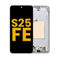 OLED Assembly With Frame For Samsung Galaxy S25 FE 5G (US & International Version) (Refurbished) (White)
