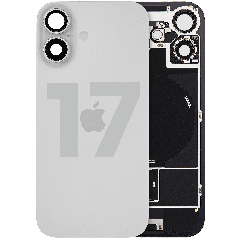 Back Glass w/ MagSafe Magnet & NFC & Flashlight Flex For iPhone 17 (Used OEM Pull: Grade B) (White)