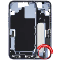Mid-Frame Housing W/ Charging Port Flex & Small Parts For iPhone 17 (EU / Global Version) (Used OEM Pull: Grade A) (Mist Blue)