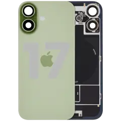Back Glass w/ MagSafe Magnet & NFC & Flashlight Flex For iPhone 17 (Used OEM Pull: Grade B) (Sage )
