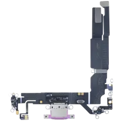 Charging Port Flex Cable With Board For iPhone 16 (EU / UK / CA) (Genuine OEM) (Pink)
