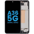 LCD Assembly With Frame For Samsung Galaxy A36 5G (A366/ 2025) (Aftermarket : Incell) (Black)