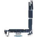 Charging Port Flex Cable With Board For iPhone 16 Plus (Genuine OEM) (Teal)