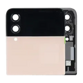Outer OLED Assembly For Samsung Galaxy Z Flip 4 5G (Used OEM Pull: Grade A) (Pink Gold)