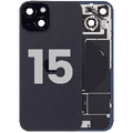 Back Glass w/ MagSafe Magnet & NFC & Flashlight Flex For iPhone 15 (Used OEM Pull: Grade A) (Black)