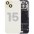 Back Glass w/ MagSafe Magnet & NFC & Flashlight Flex For iPhone 15 (Used OEM Pull: Grade A) (Yellow)
