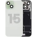 Back Glass w/ MagSafe Magnet & NFC & Flashlight Flex For iPhone 15 (Used OEM Pull: Grade A) (Green)