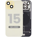 Back Glass w/ MagSafe Magnet & NFC & Flashlight Flex For iPhone 15 (No Logo) (Aftermarket) (Yellow)