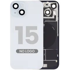 Back Glass w/ MagSafe Magnet & NFC & Flashlight Flex For iPhone 15 (No Logo) (Aftermarket) (Blue)