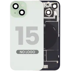 Back Glass w/ MagSafe Magnet & NFC & Flashlight Flex For iPhone 15 (No Logo) (Aftermarket) (Green)