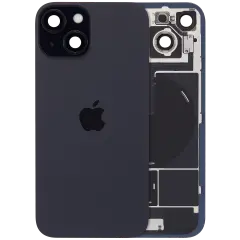 Back Glass with MagSafe Magnet & NFC & Flashlight Flex For iPhone 15 (Genuine OEM) (Black)