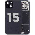 Back Glass w/ MagSafe Magnet & NFC & Flashlight Flex For iPhone 15 (Used OEM Pull: Grade B) (Black)