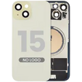 Back Glass w/ MagSafe Magnet For iPhone 15 (No Logo) (Aftermarket) (Yellow)