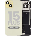 Back Glass w/ MagSafe Magnet & NFC & Flashlight Flex For iPhone 15 Plus (No Logo) (Aftermarket) (Yellow)