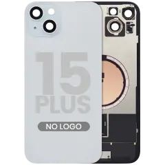 Back Glass w/ MagSafe Magnet For iPhone 15 Plus (No Logo) (Aftermarket) (Blue)