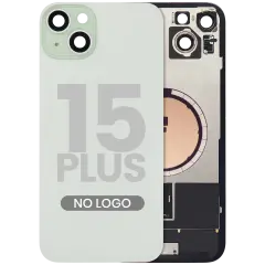 Back Glass w/ MagSafe Magnet For iPhone 15 Plus (No Logo) (Aftermarket) (Green)