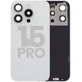 Back Glass w/ MagSafe Magnet & NFC & Flashlight Flex For iPhone 15 Pro (Used OEM Pull: Grade C) (White Titanium)