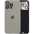 Back Glass w/ MagSafe Magnet & NFC & Flashlight Flex For IPhone 15 Pro Max (Genuine OEM) (Natural Titanium)