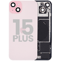 Back Glass w/ MagSafe Magnet & NFC & Flashlight Flex For iPhone 15 Plus (Used OEM Pull: Grade A) (Pink)