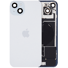Back Glass with MagSafe Magnet & NFC & Flashlight Flex For iPhone 15 Plus (Genuine OEM) (Blue)