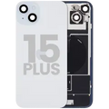 Back Glass w/ MagSafe Magnet & NFC & Flashlight Flex For iPhone 15 Plus (Used OEM Pull: Grade B) (Blue)