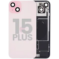 Back Glass w/ MagSafe Magnet & NFC & Flashlight Flex For iPhone 15 Plus (Used OEM Pull: Grade B) (Pink)