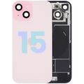 Back Glass w/ MagSafe Magnet & NFC & Flashlight Flex For iPhone 15 (Service Pack) (Pink)