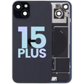 Back Glass w/ MagSafe Magnet & NFC & Flashlight Flex For iPhone 15 Plus (Service Pack) (Black)