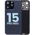 Back Glass w/ MagSafe Magnet & NFC & Flashlight Flex For IPhone 15 Pro Max (Service Pack) (Blue Titanium)