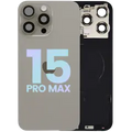 Back Glass w/ MagSafe Magnet & NFC & Flashlight Flex For IPhone 15 Pro Max (Service Pack) (Natural Titanium)