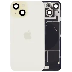 Back Glass with MagSafe Magnet & NFC & Flashlight Flex For iPhone 15 (Genuine OEM) (Yellow)