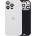 Back Glass w/ MagSafe Magnet & NFC & Flashlight Flex For iPhone 15 Pro Max (UK / EU Version) (Genuine OEM) (White Titanium)