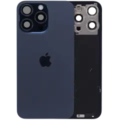 Back Glass with MagSafe Magnet & NFC & Flashlight Flex For iPhone 15 Pro Max (Genuine OEM) (UK / EU Version) (Blue Titanium)
