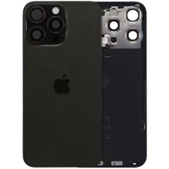 Back Glass with MagSafe Magnet & NFC & Flashlight Flex For iPhone 15 Pro Max (Genuine OEM) (UK / EU Version) (Black Titanium)
