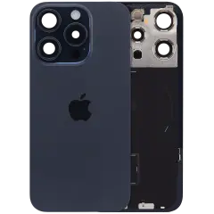 Back Glass with MagSafe Magnet & NFC & Flashlight Flex For iPhone 15 Pro (Genuine OEM) (UK / EU Version) (Blue Titanium)