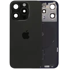 Back Glass with MagSafe Magnet & NFC & Flashlight Flex For iPhone 15 Pro (Genuine OEM) (UK / EU Version) (Black Titanium)