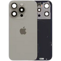 Back Glass with MagSafe Magnet & NFC & Flashlight Flex For iPhone 15 Pro (Genuine OEM) (UK / EU Version) (Natural Titanium)