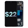 OLED Assembly With Frame For Samsung Galaxy S22 5G (Service Pack) (Graphite)