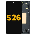 OLED Assembly With Frame For Samsung Galaxy S26 5G (US & International) (Refurbished) (Black)