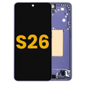 OLED Assembly With Frame For Samsung Galaxy S26 5G (US & International) (Refurbished) (Cobalt Violet)
