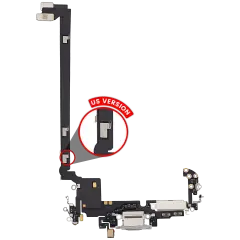 Charging Port Flex Cable For iPhone 17 Pro Max (Premium)(US Version)(Silver)