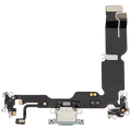 Charging Port Flex Cable For iPhone 15 Plus (Used OEM Pull) (Green)