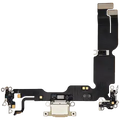 Charging Port Flex Cable For iPhone 15 Plus (Used OEM Pull) (Yellow)