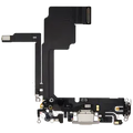 Charging Port Flex Cable For iPhone 15 Pro (Used OEM Pull) (White Titanium)